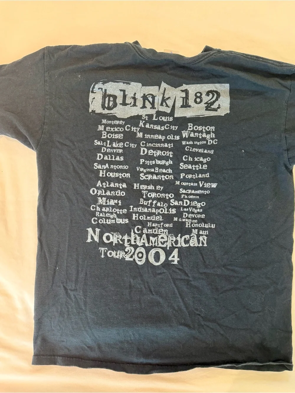Official Blink 182 2004 Tour Graphic Tee - Black - Picture 3 of 3